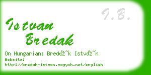 istvan bredak business card
